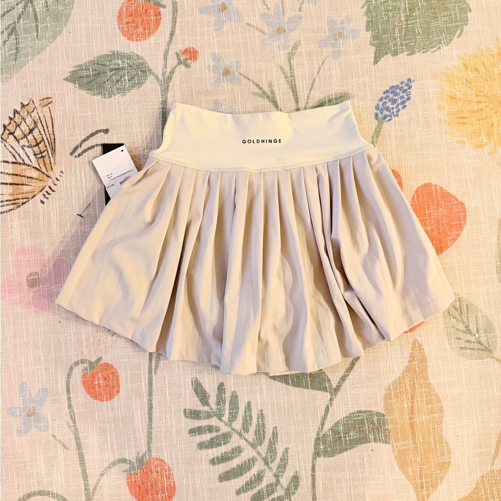 GOLD HINGE // Tiered Pleated Tennis Skirt NWT - Picture 5 of 11